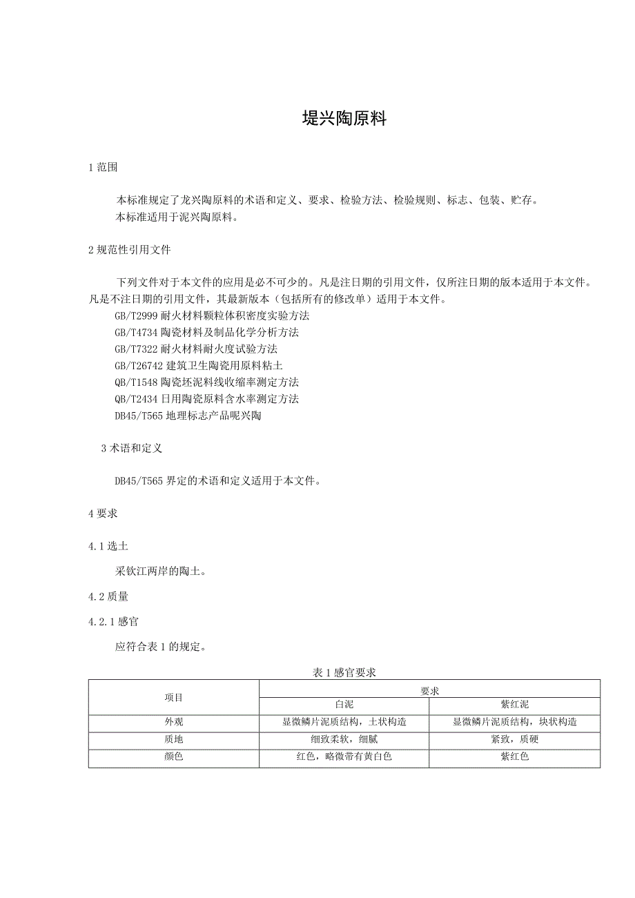 坭兴陶原料标准.docx_第1页