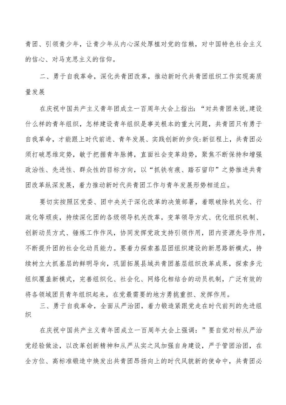 共青团自我革命心得体会发言.docx_第2页