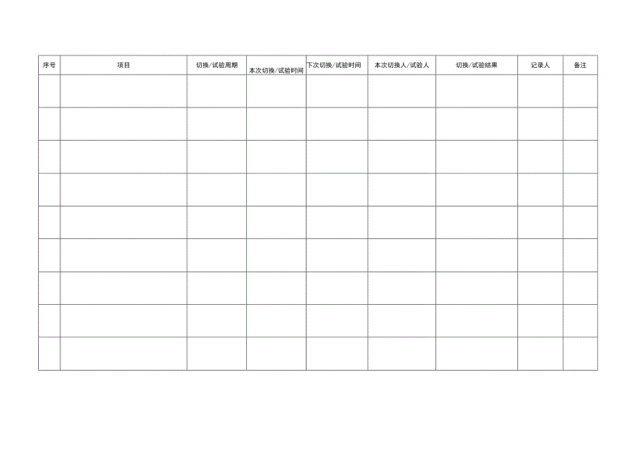 设备设施定期切换与试验记录.docx_第2页