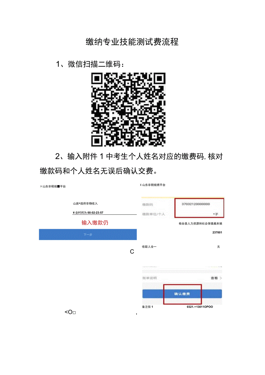 缴纳专业技能测试费流程.docx_第1页