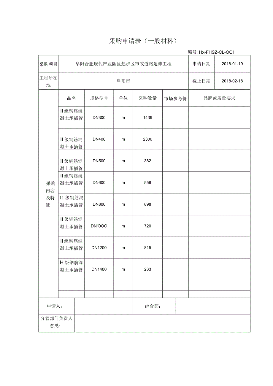 采购申请表一般材料.docx_第1页