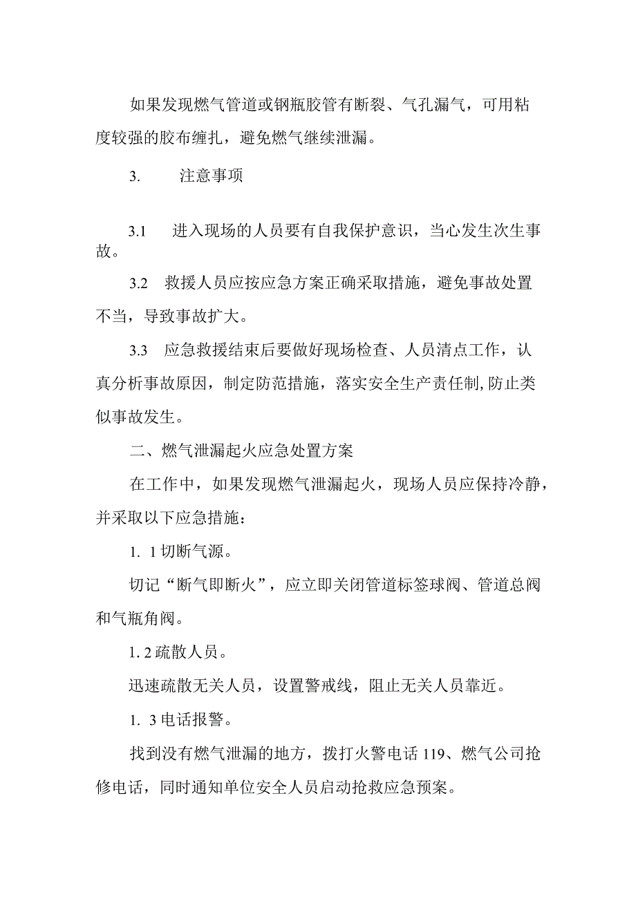 燃气安全应急预案和应急处置方案2.docx_第2页