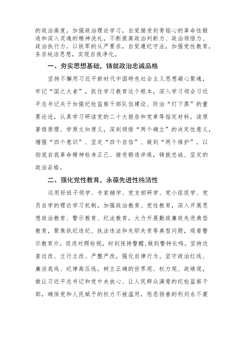 关于2023年纪检监察干部队伍教育整顿活动心得体会两篇.docx_第3页