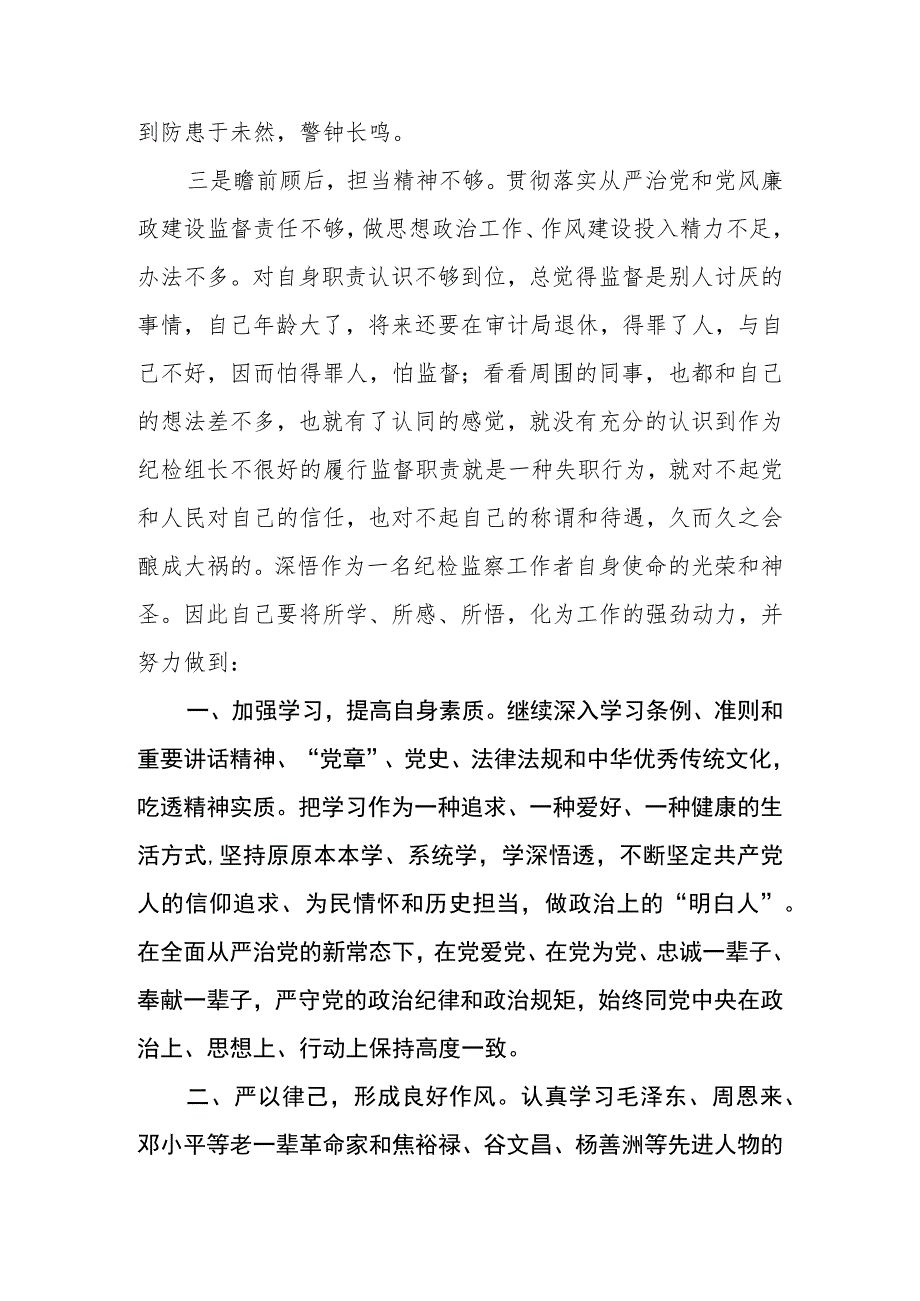 2023年全国纪检监察干部队伍教育整顿的心得体会发言材料两篇样本.docx_第3页