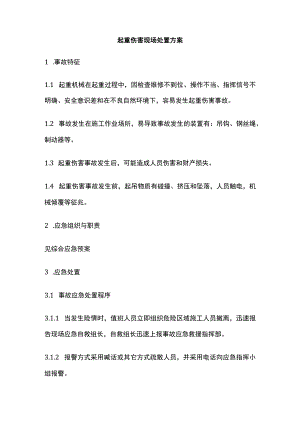 起重伤害现场处置方案全.docx