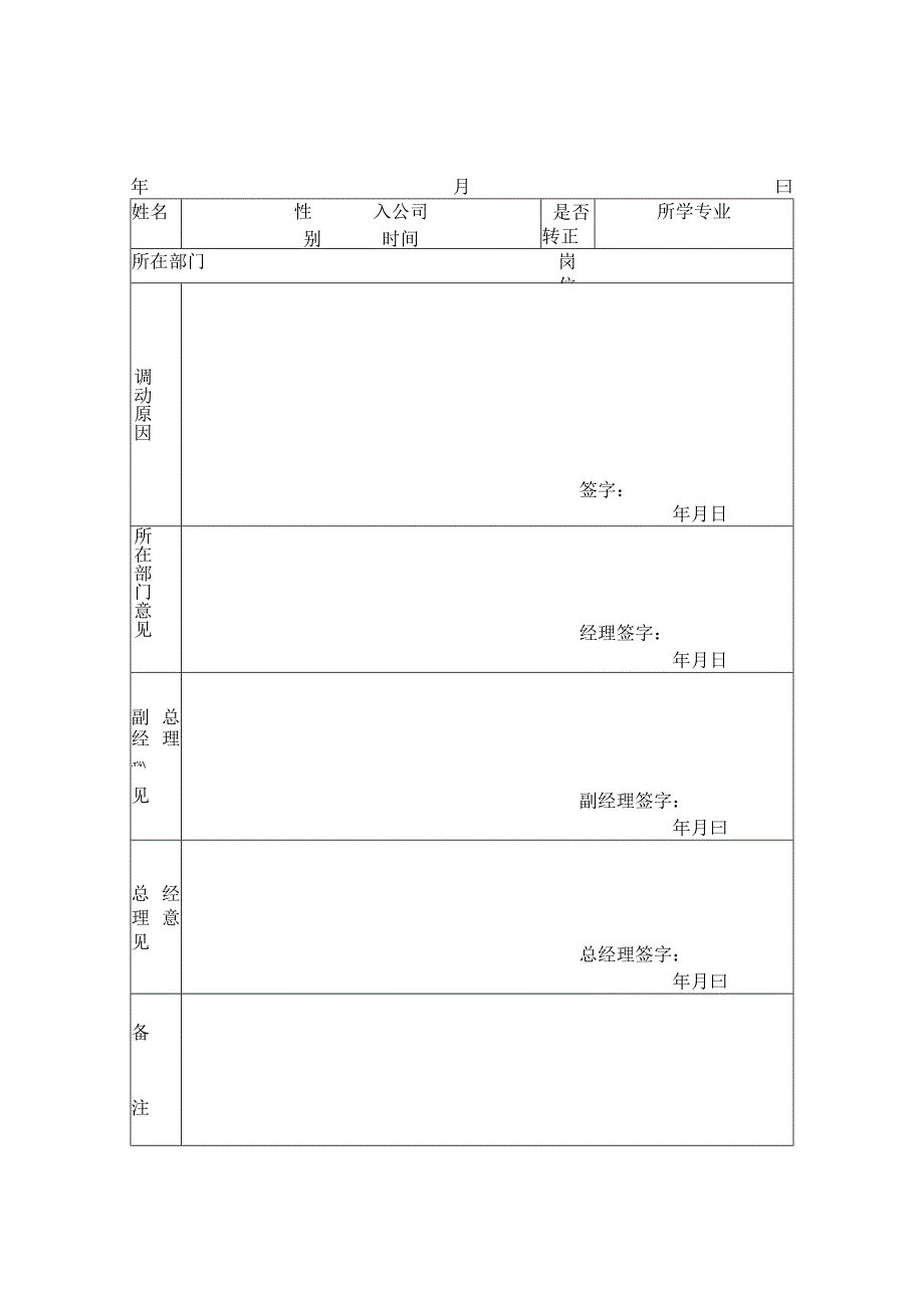 员工调动-调动审核02员工内部调动审批表(含交接表).docx_第1页