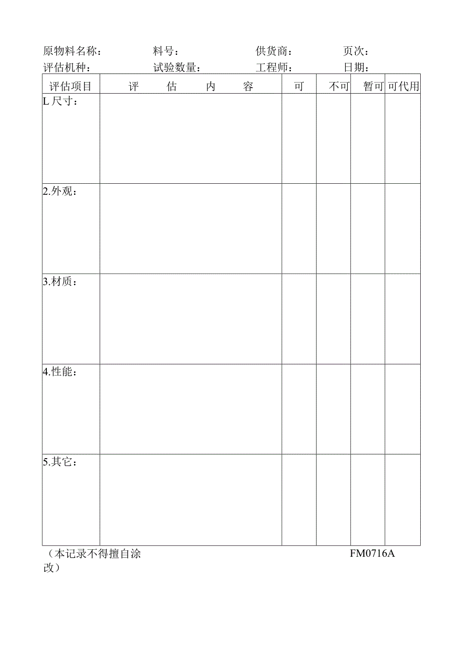 原物料工程评估表工程文档范本.docx_第2页