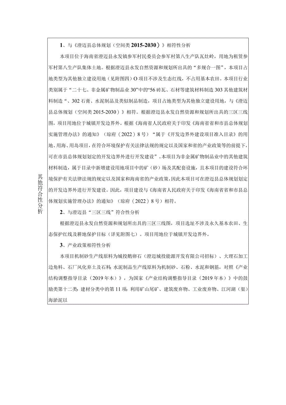 海南福长食品加工有限公司振兴环保建筑材料加工厂环评报告表.docx_第3页