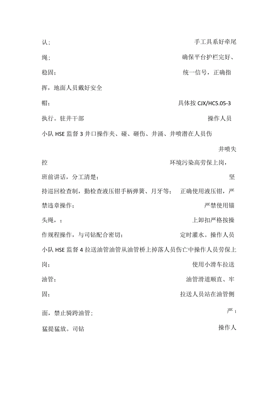 井下作业风险识别与控制模板范本.docx_第2页