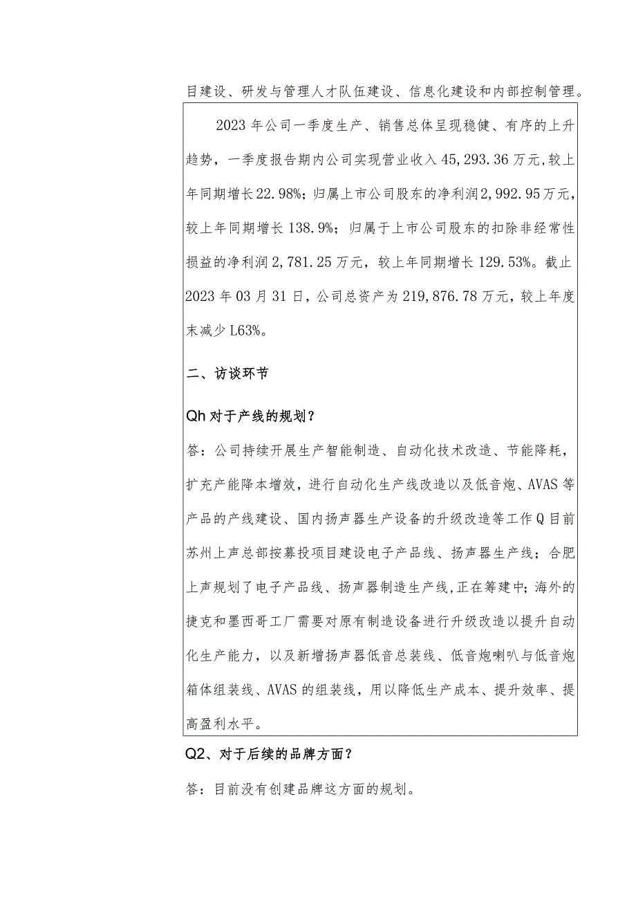 苏州上声电子股份有限公司投资者关系活动记录表.docx_第2页