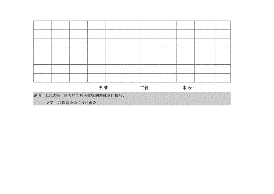 【企业财务管理表格大全】收付款横切.docx_第2页