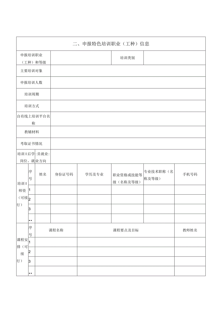 承担紧缺急需技能人才特色培训任务培训机构申报书.docx_第3页