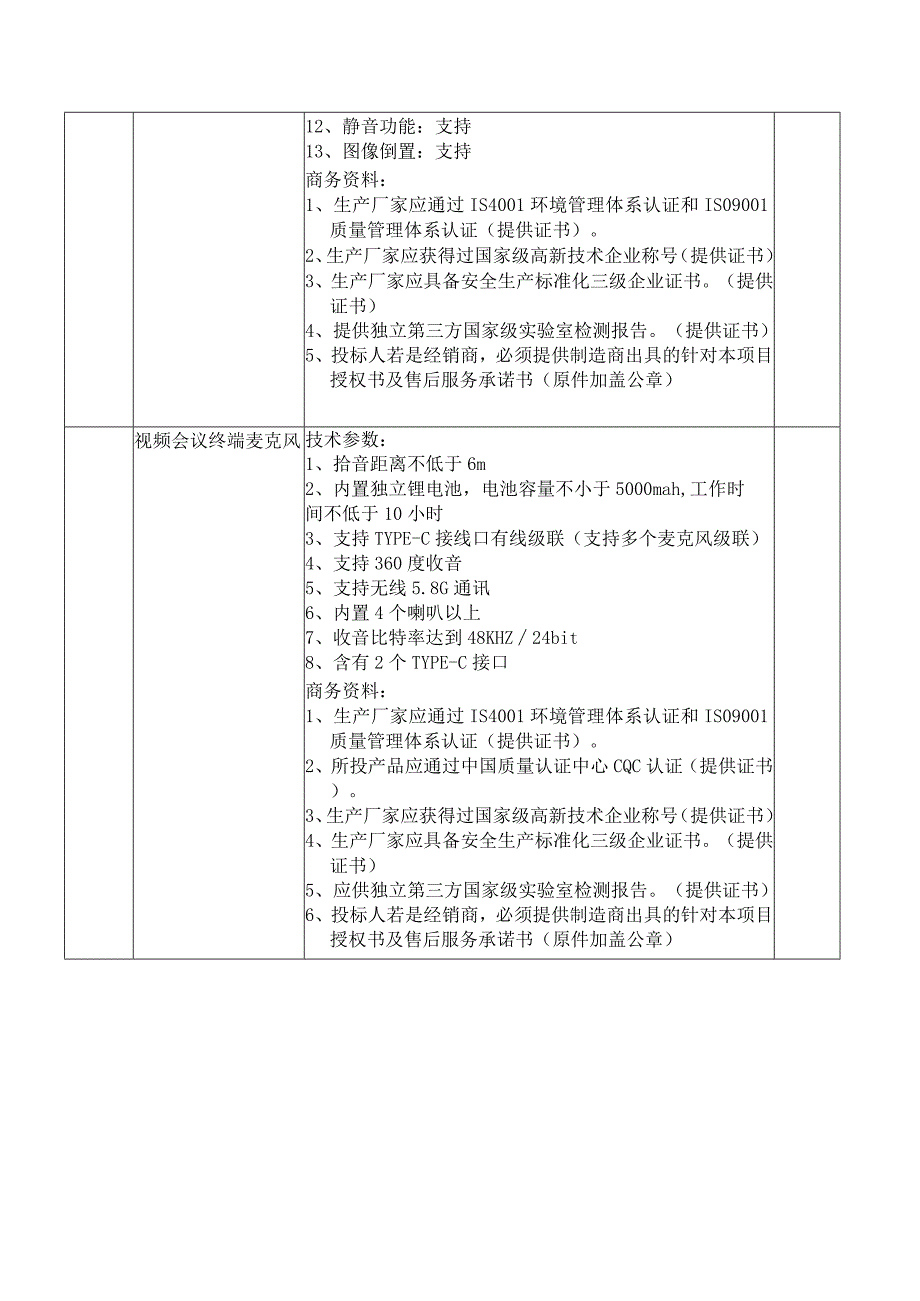 福建省汽车工业集团公司会议系统项目技术参数及商务需求会议系统项目技术参数及商务需求.docx_第3页