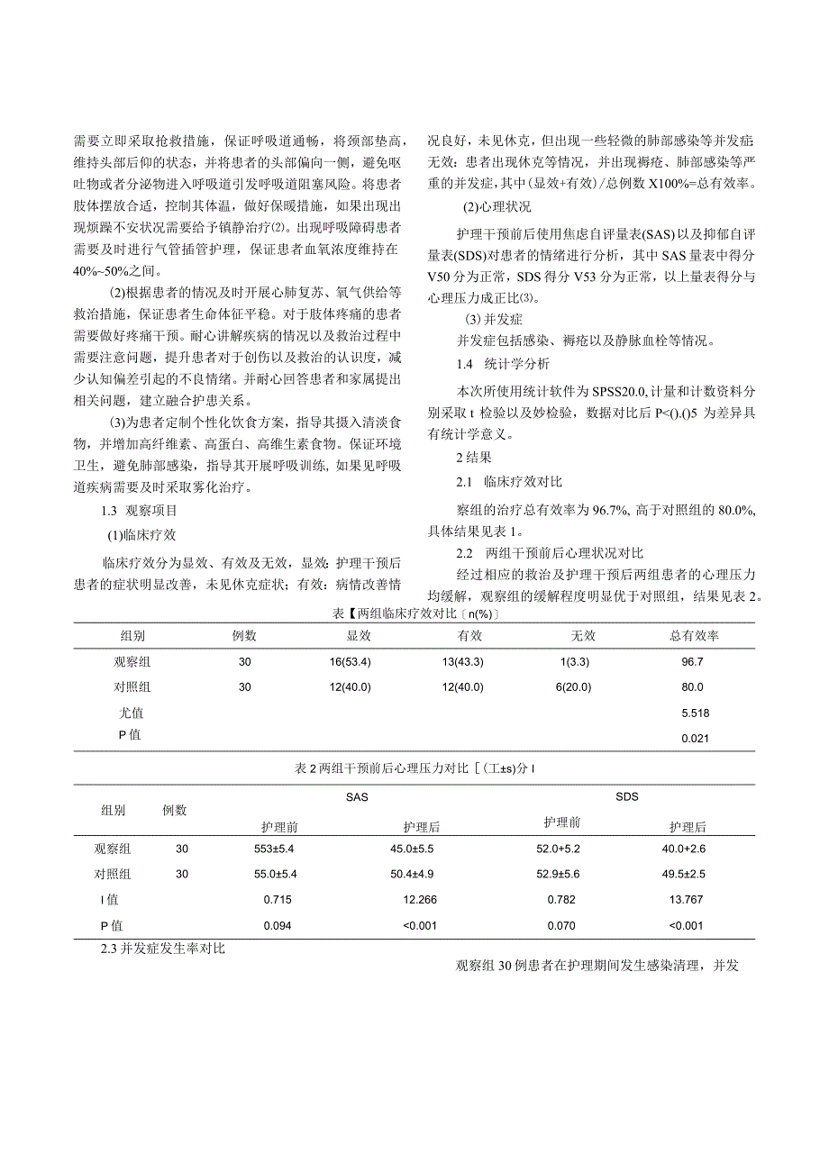 护理干预在下肢多发性骨折护理中的应用效果观察.docx_第2页