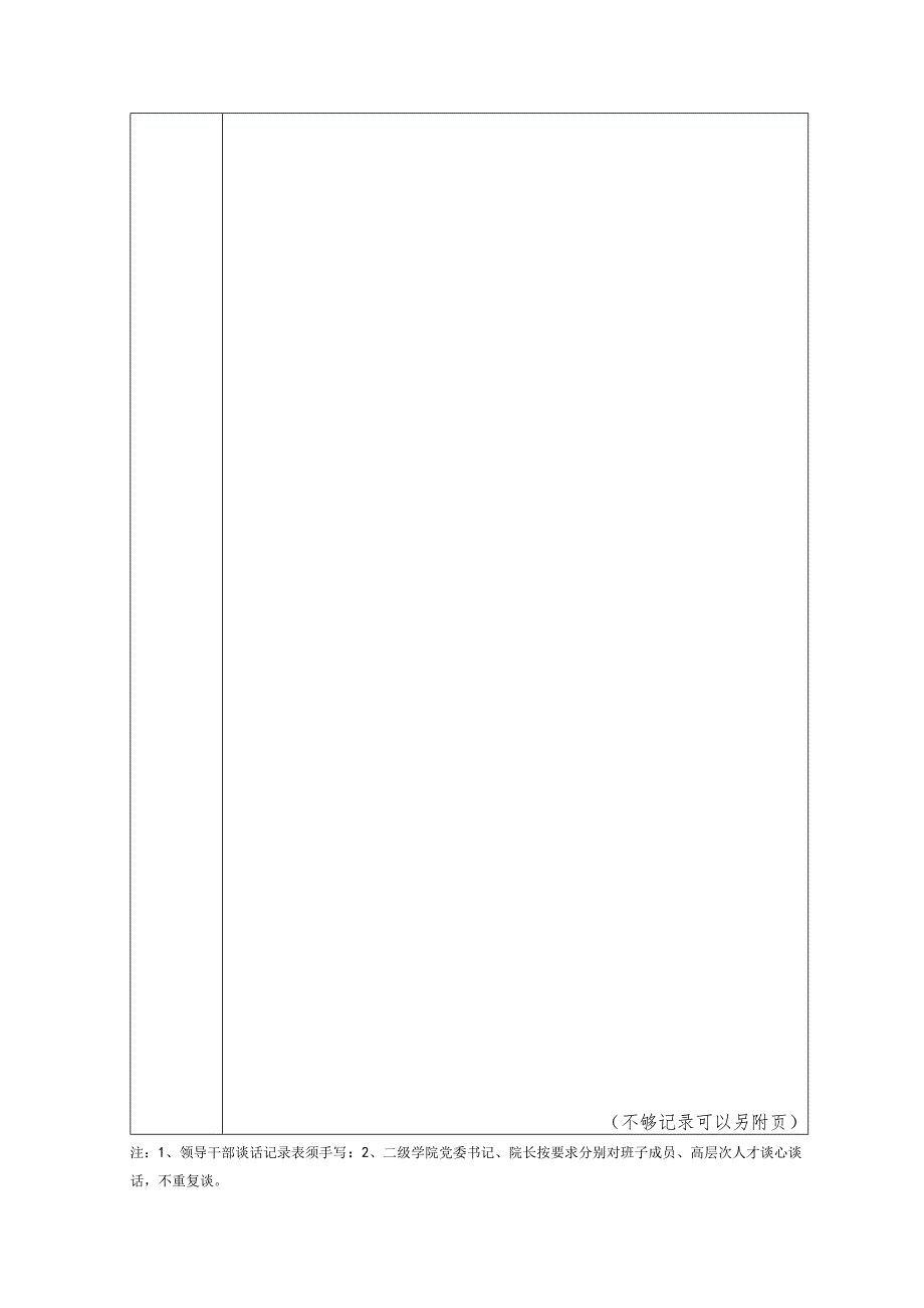 玉溪师范学院领导干部谈话记录表.docx_第2页