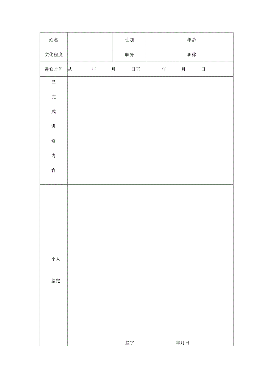 首都医科大学进修人员鉴定表.docx_第2页