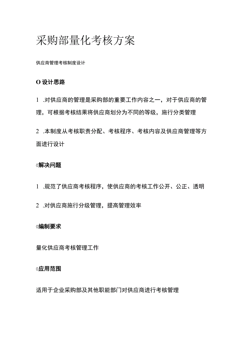 采购部量化考核方案全.docx_第1页