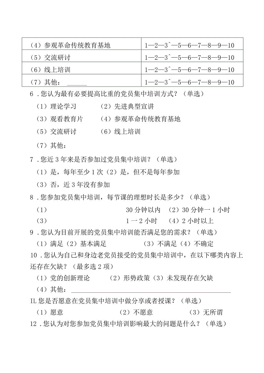 04-（老党员）党员分类培训需求调研问卷.docx_第2页