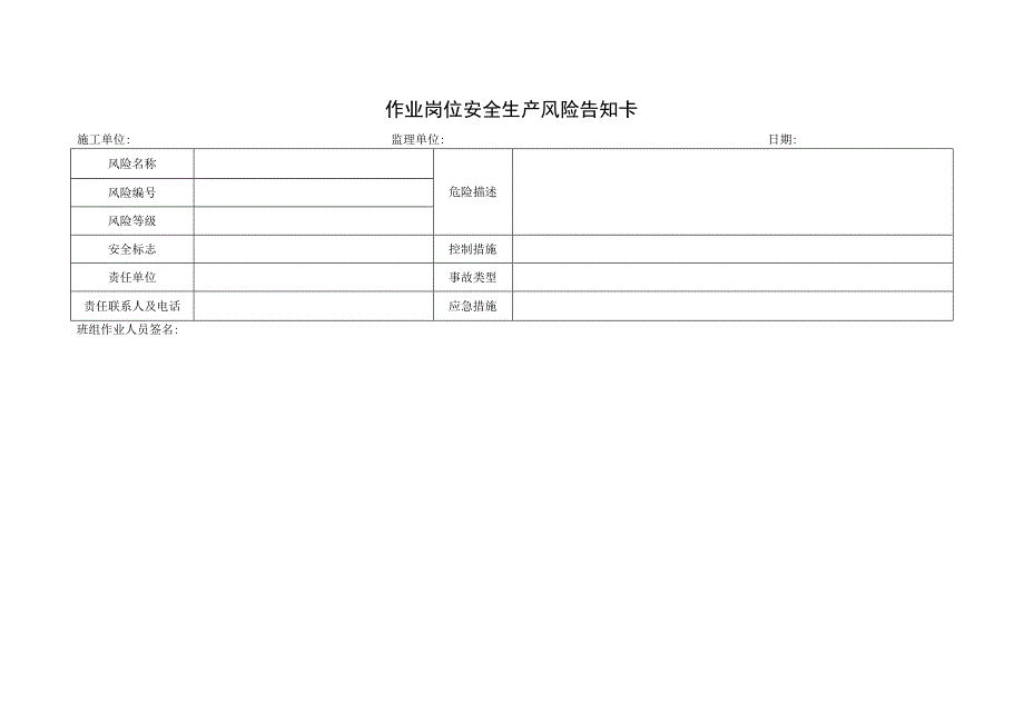 作业岗位安全生产风险告知卡.docx_第1页