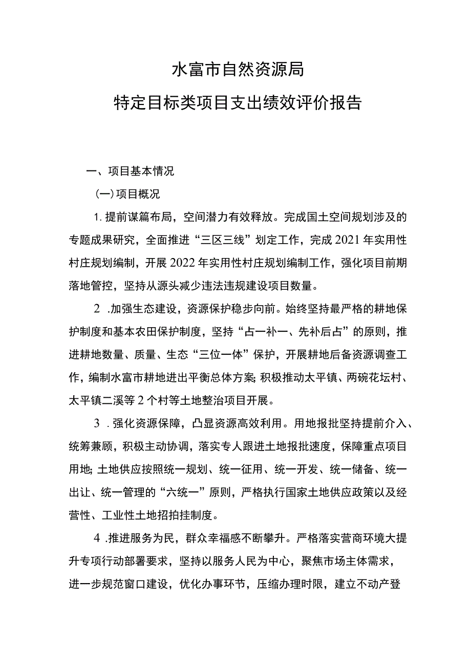 财政支出项目绩效评价报告提纲.docx_第1页