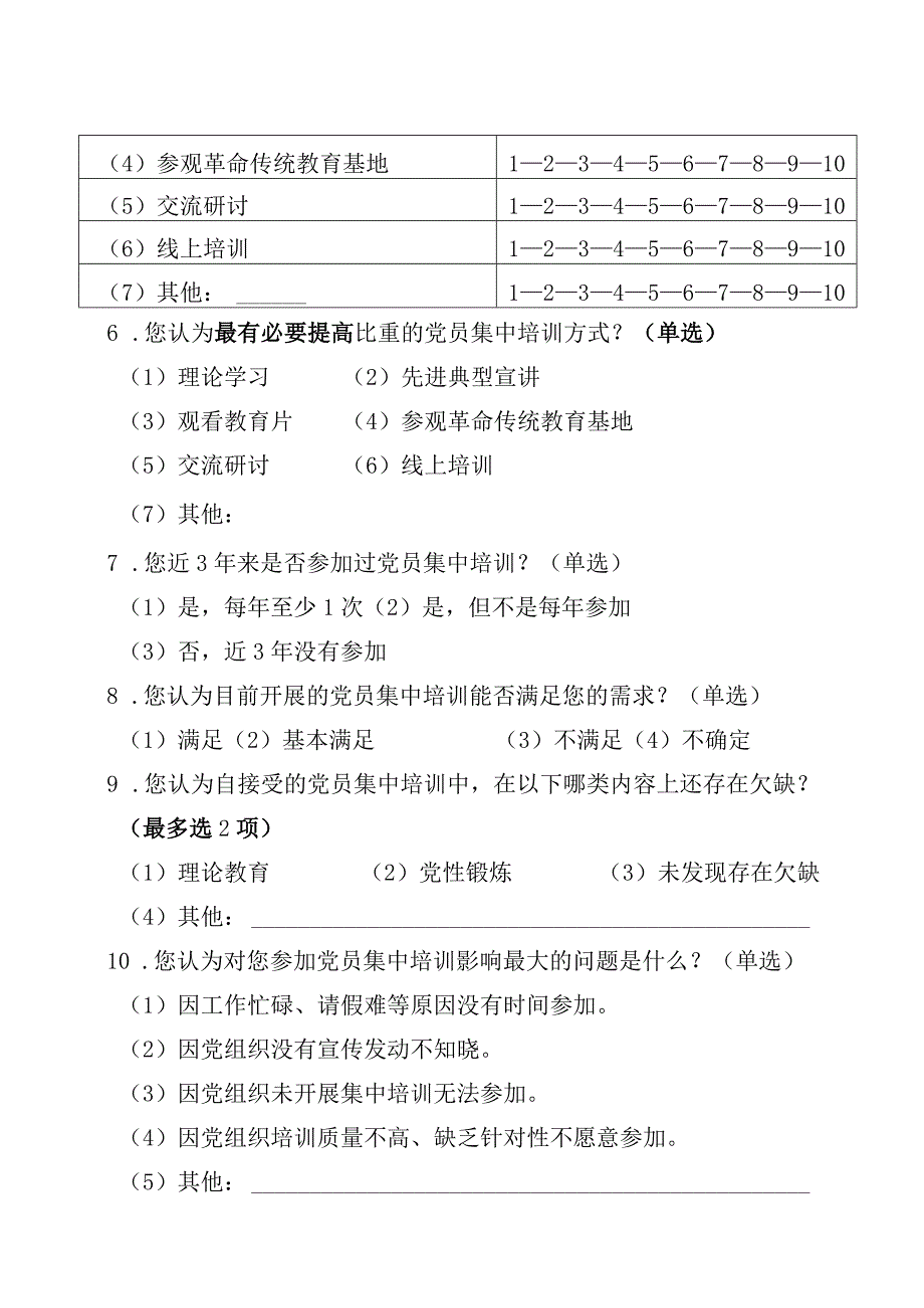 03-（青年党员）党员分类培训调研问卷.docx_第2页