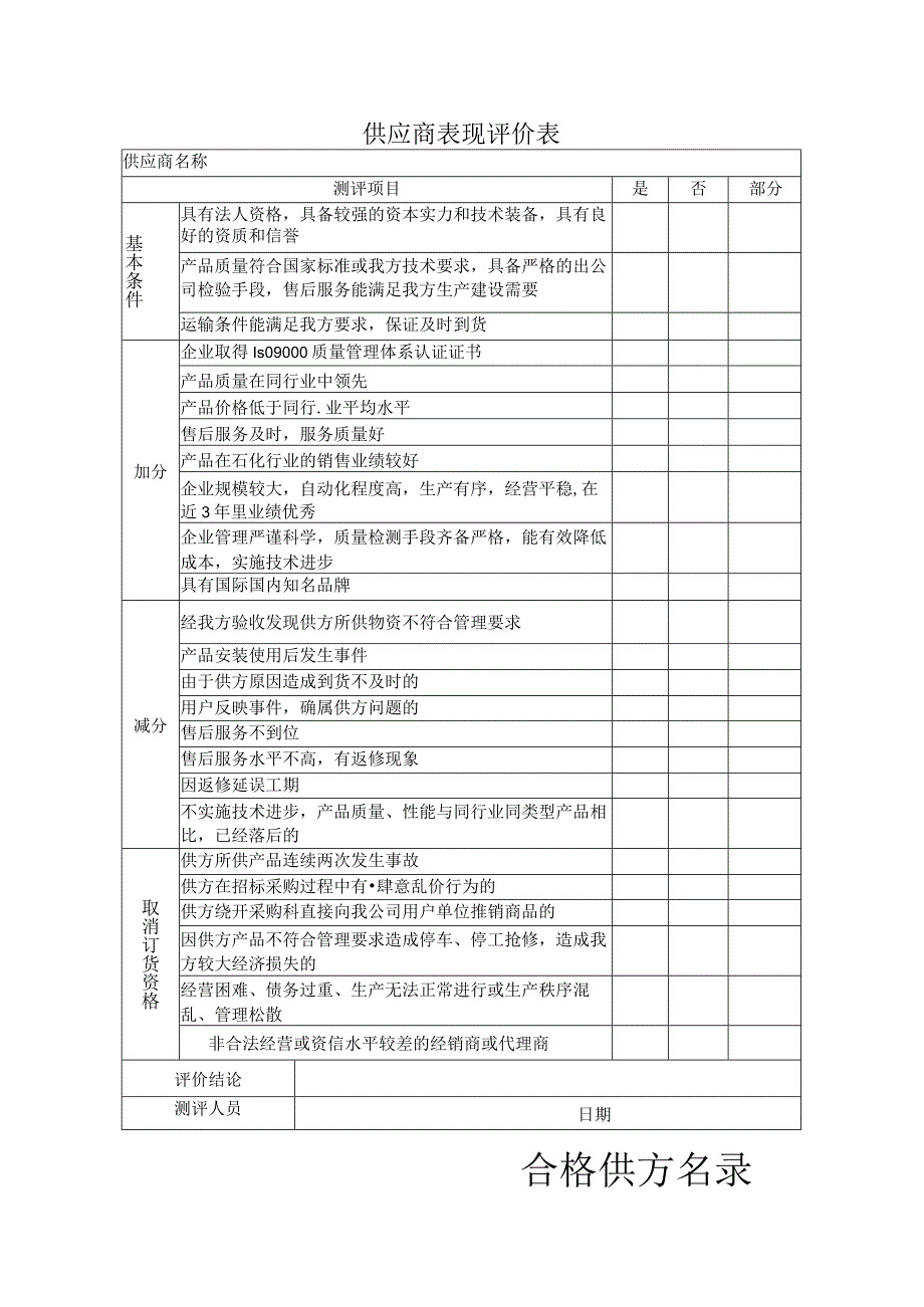 钢结构工程公司供应商管理制度.docx_第3页