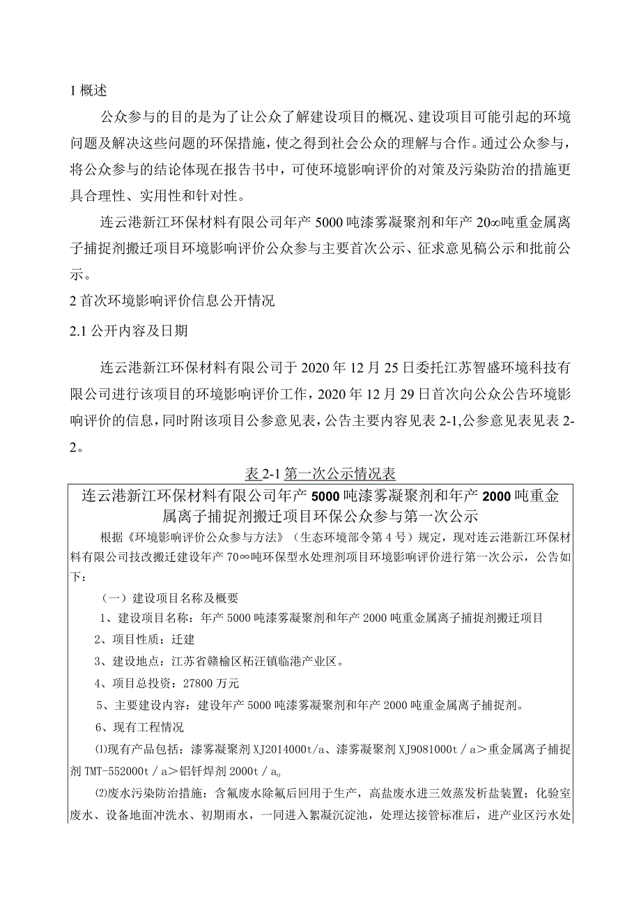 连云港新江环保材料有限公司漆雾凝聚剂和重金属离子捕捉剂搬迁项目公众参与报告.docx_第2页