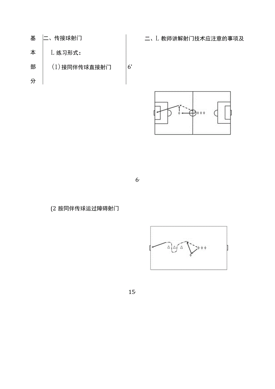 足球训练备课第3次课传接球射门直接射间接射.docx_第3页