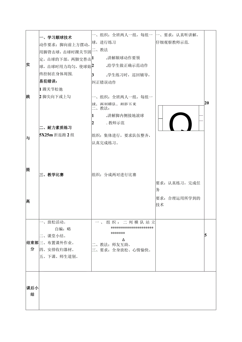 足球体育与健康介绍颠球技术教案.docx_第2页