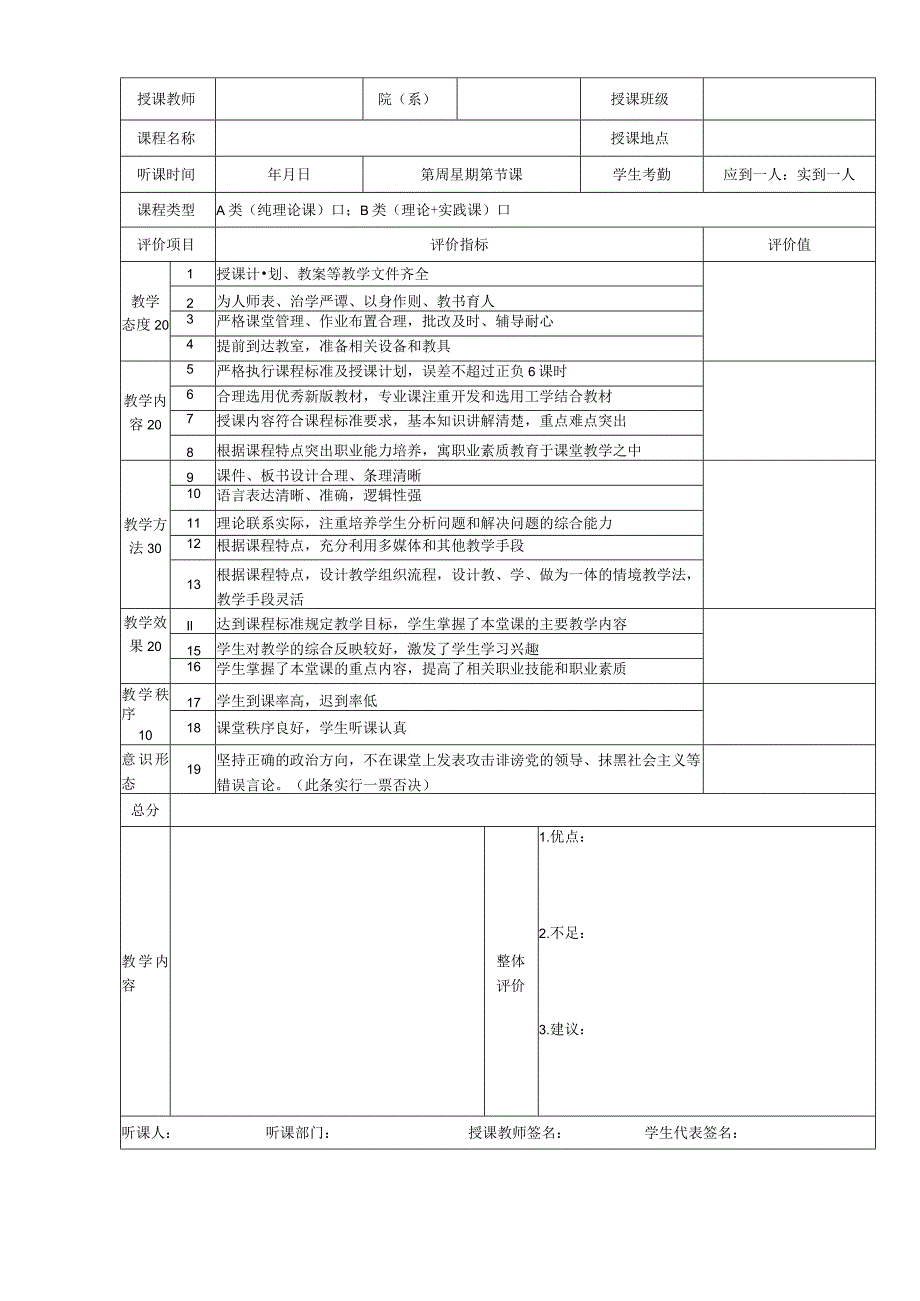 重庆青年职业技术学院教师教学质量评价表督导.docx_第3页