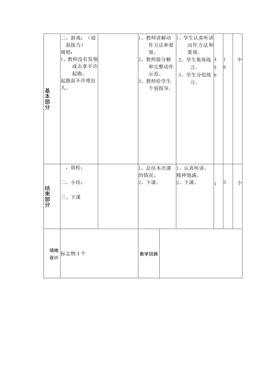 小学二年级体育课第十二周第二节奔跑跳跃游戏教案.docx_第2页