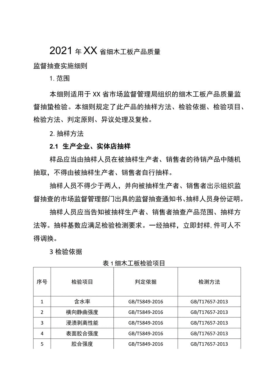 2021年工业品省级监督抽查实施细则（细木工板）.docx_第1页