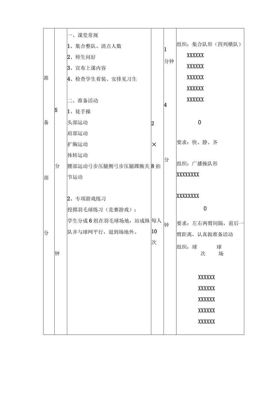 羽毛球正手杀球教案课时计划表.docx_第2页