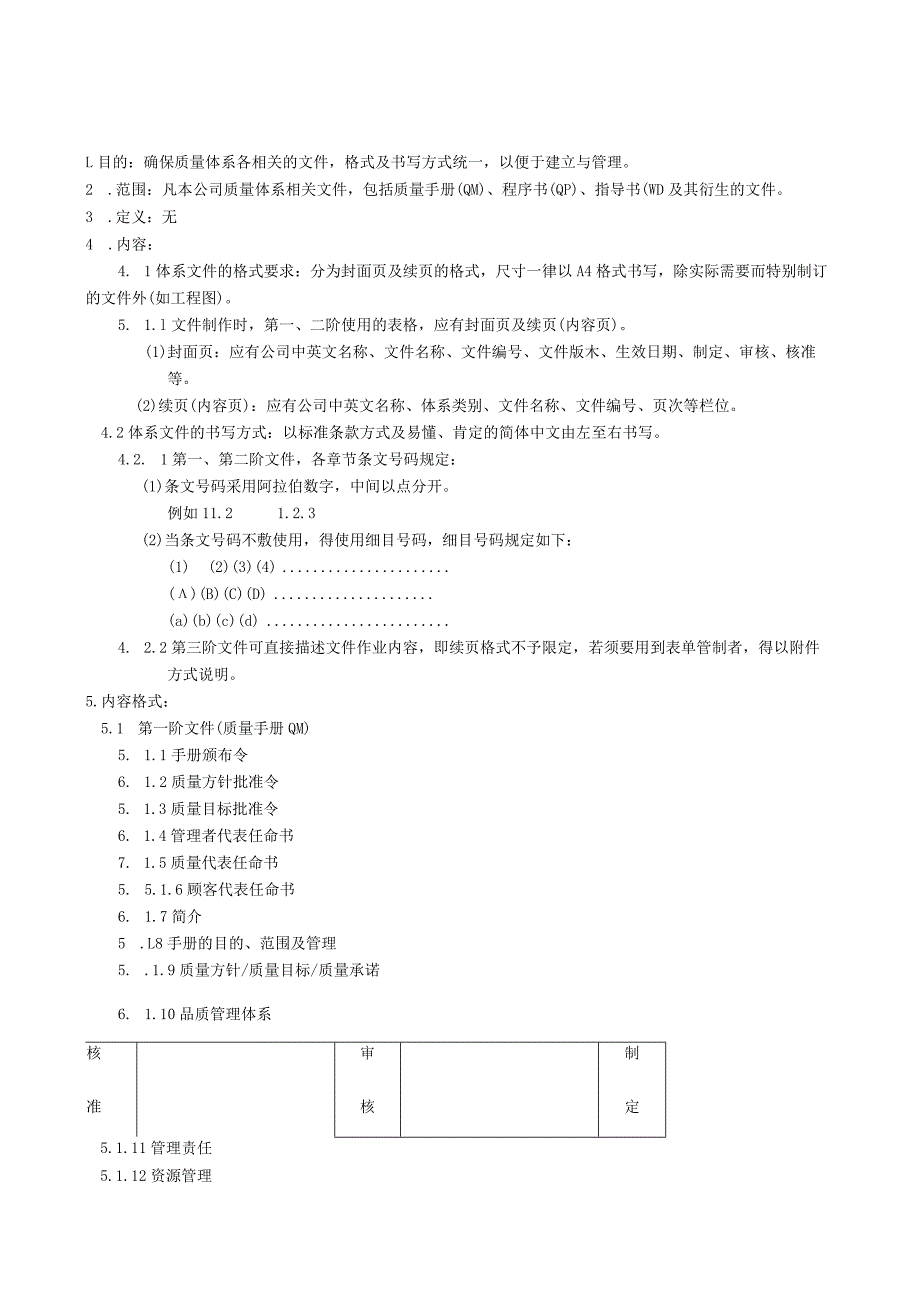 体系文件格式及书写规定.docx_第1页