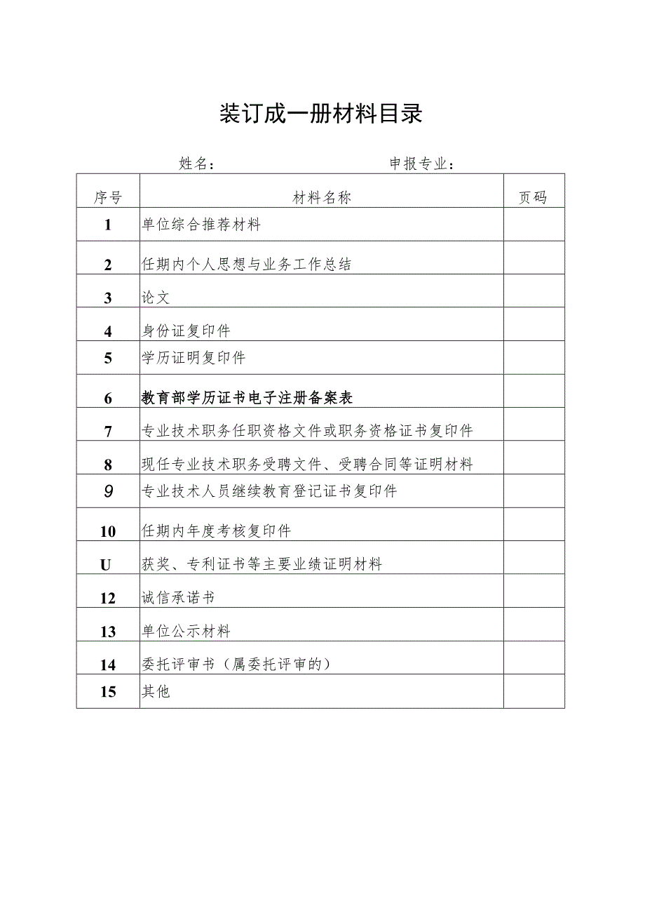 装订成一册材料目录.docx_第1页