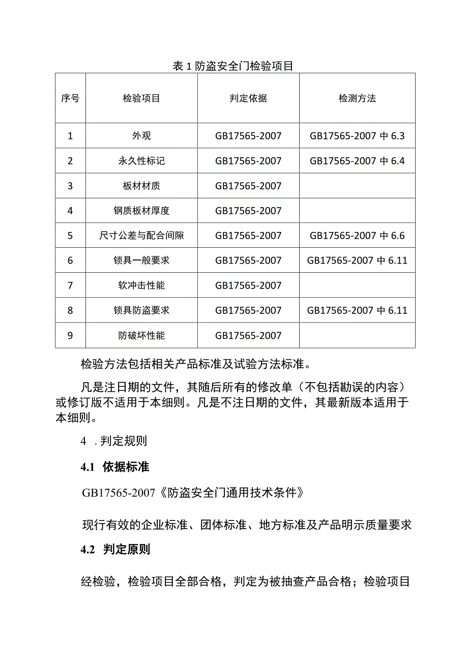 2021年工业品省级监督抽查实施细则（防盗安全门）.docx_第2页