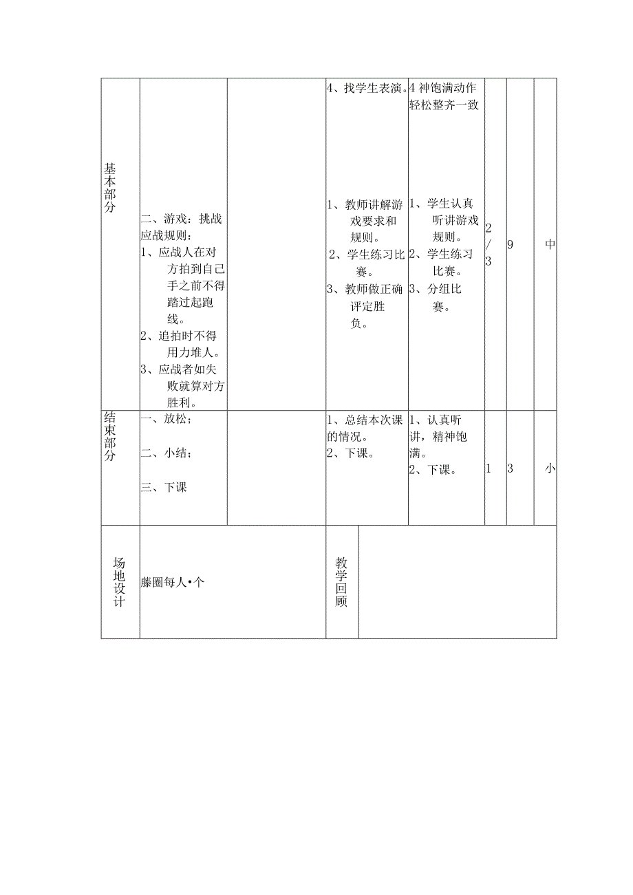 小学二年级体育课第十六周第一节藤圈韵律操1—3节教案.docx_第2页