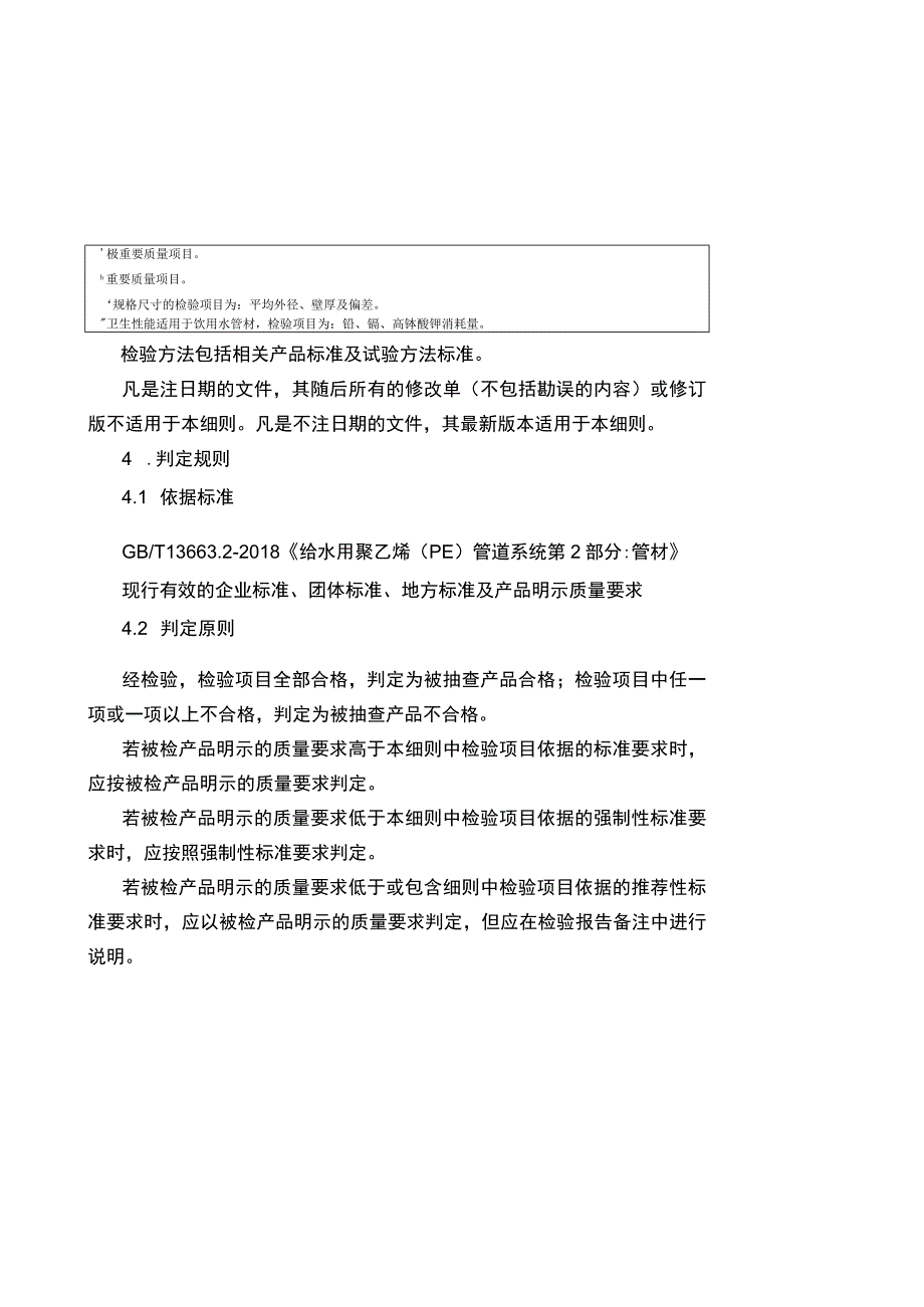 2022年工业品省级监督抽查实施细则（塑料管材（PE））.docx_第2页