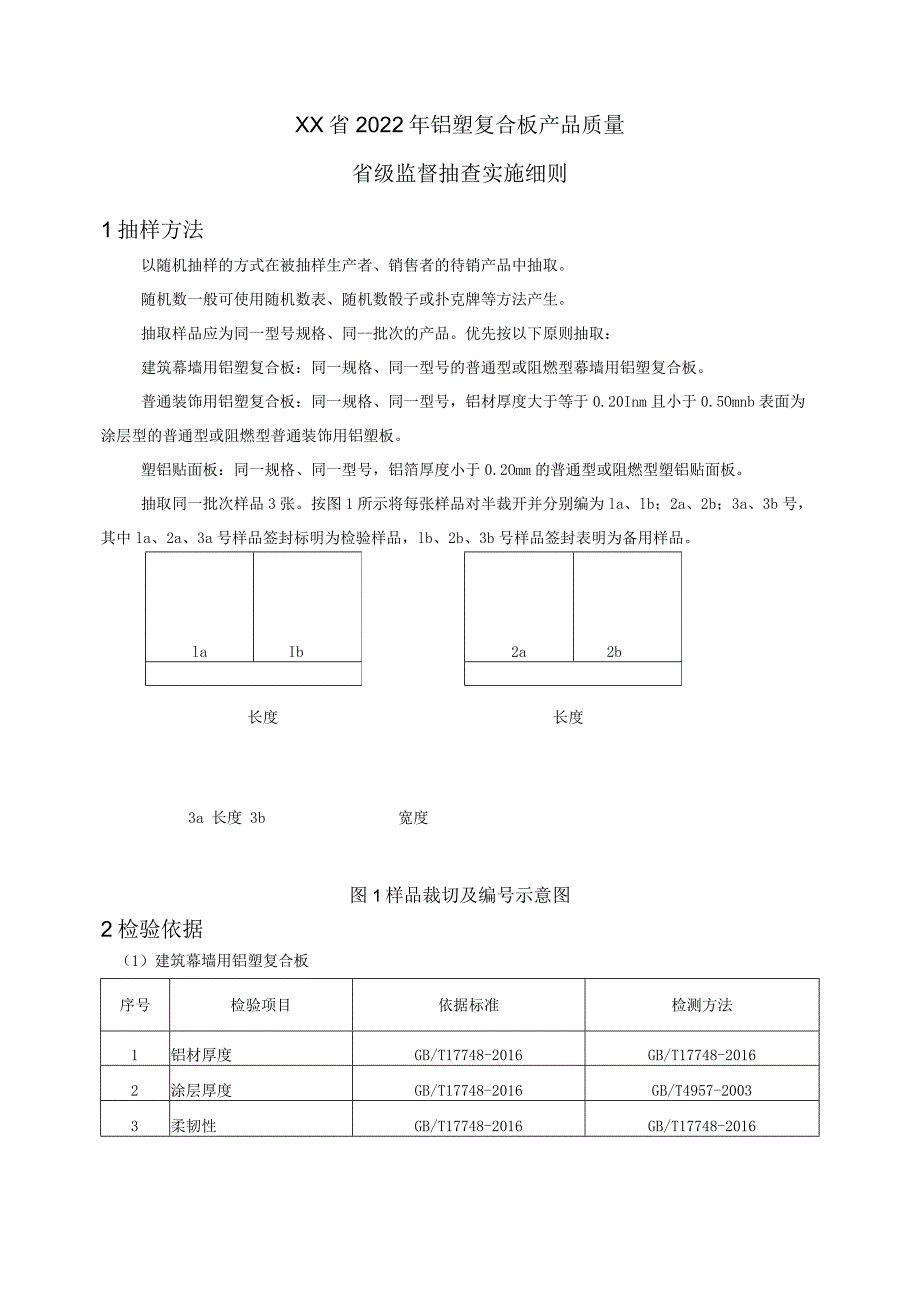 2022年铝塑复合板产品质量省级监督抽查实施细则.docx_第1页