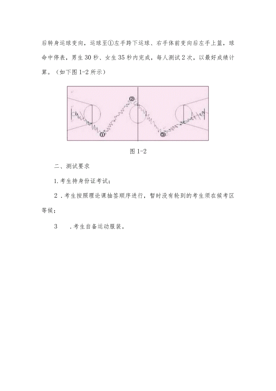 篮球项目技能测试内容及要求.docx_第2页