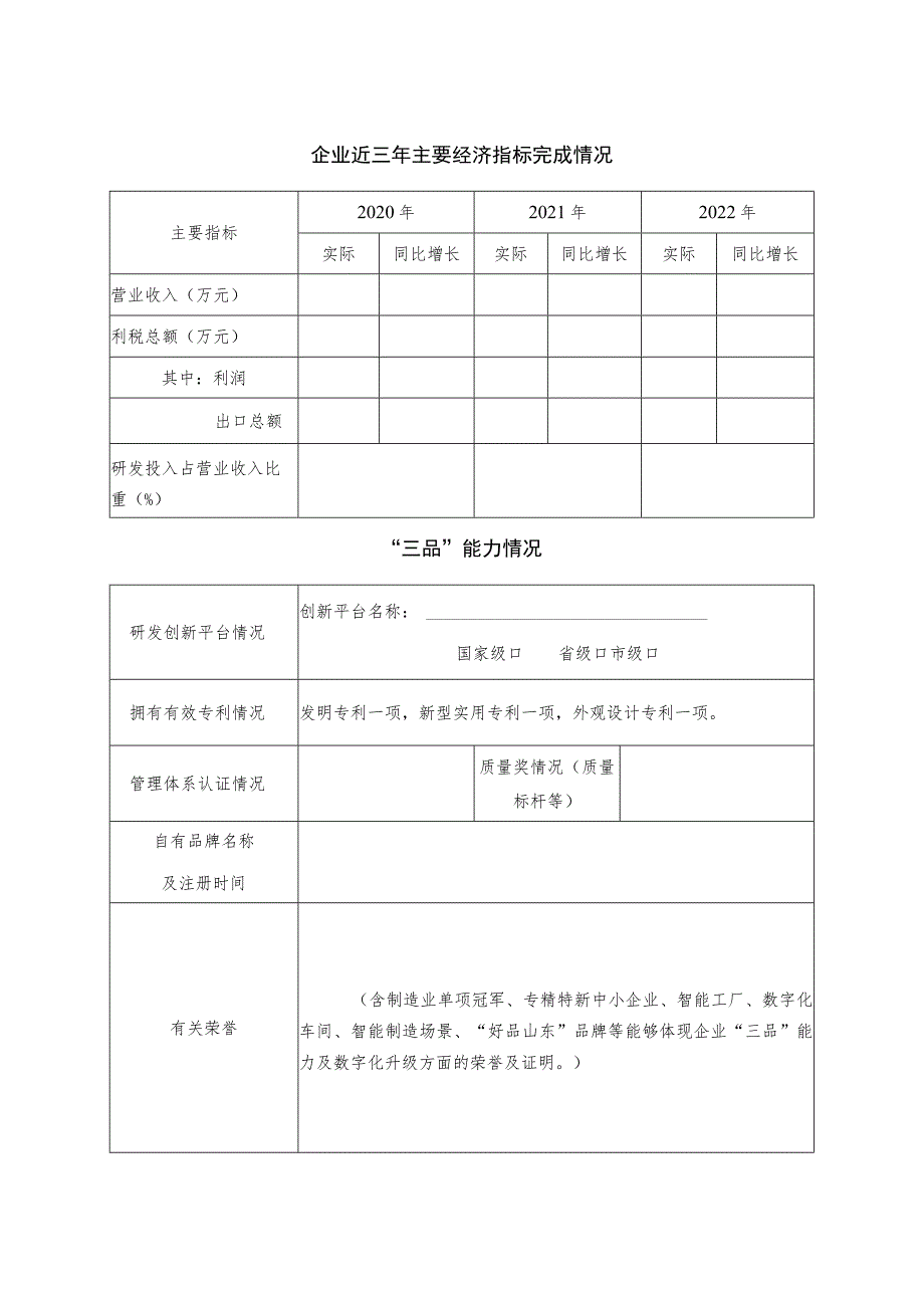 山东省轻工纺织行业数字“三品”示范企业申报表.docx_第3页