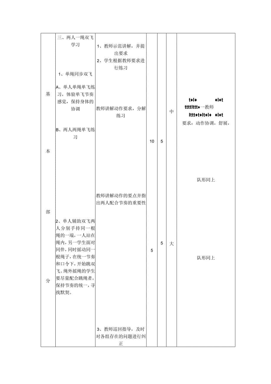 中学花样跳绳练习课程教案.docx_第3页