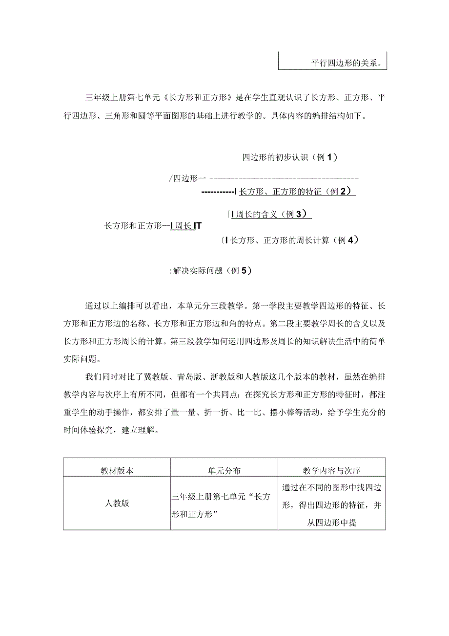 人教版《长方形和正方形》单元整体教学设计模板.docx_第3页