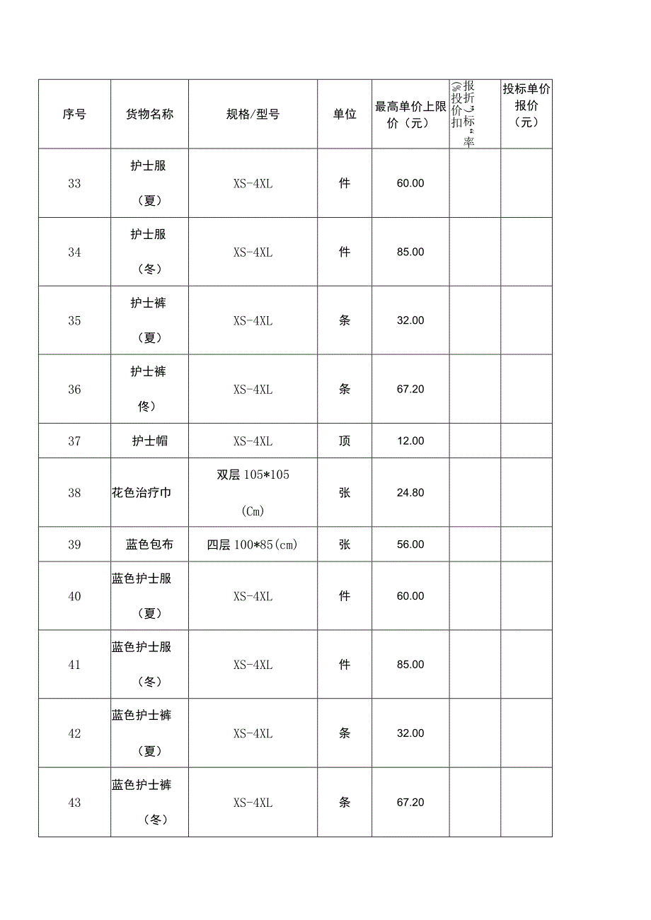 采购清单报价明细表.docx_第3页