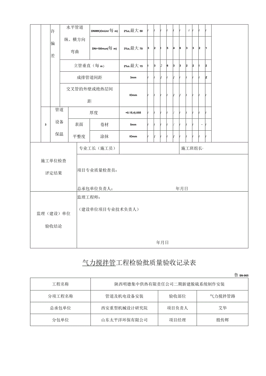 6工艺管道安装工程检验批质量验收记录表.docx_第3页