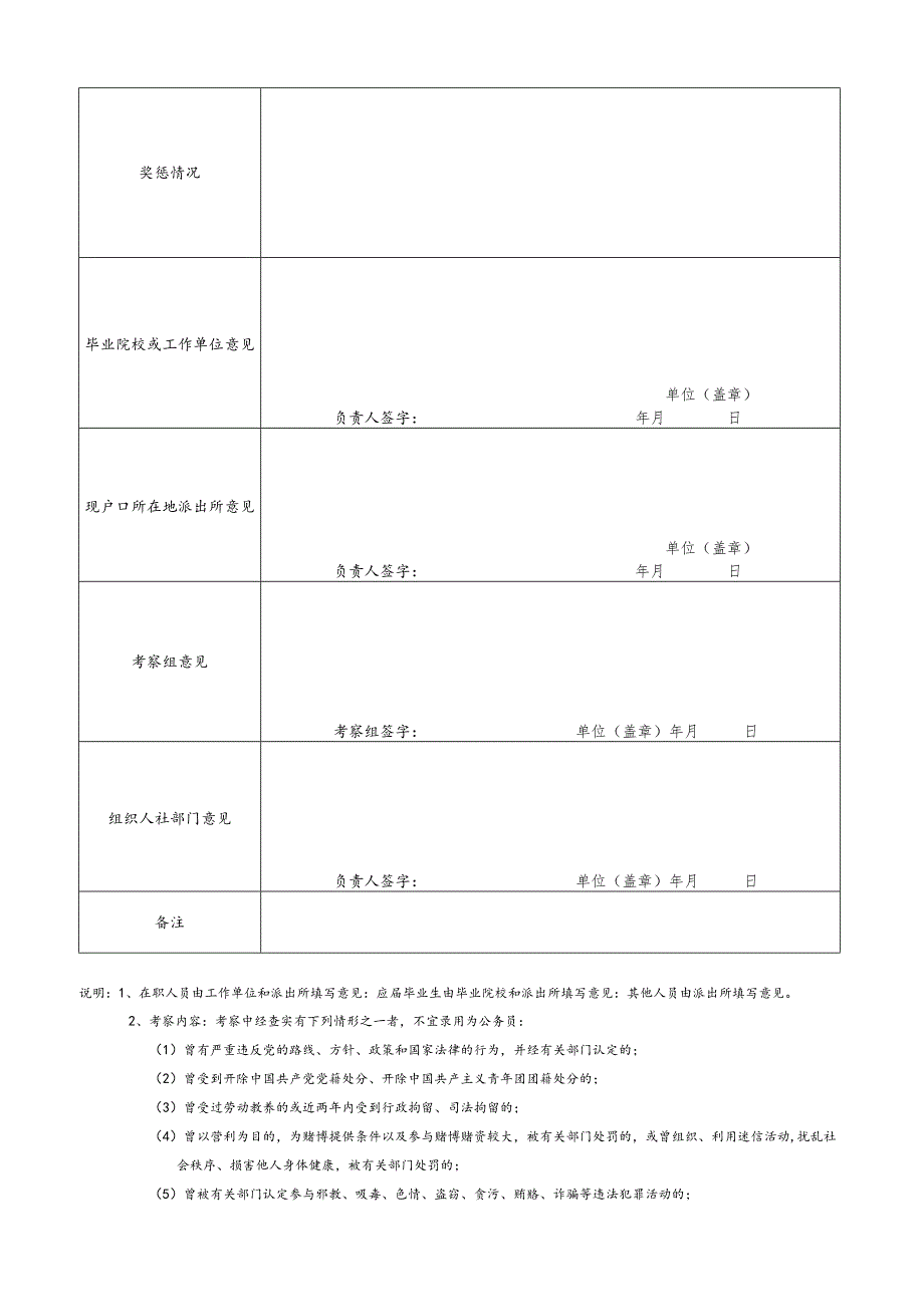 公务员（参照管理人员）录用考察表.docx_第2页