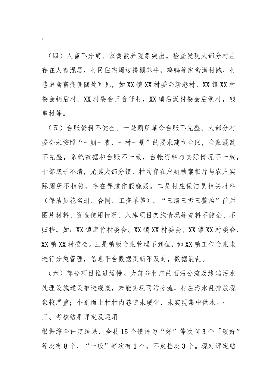 2023年6月份某县关于人居环境整治专项考核工作情况的通报.docx_第3页