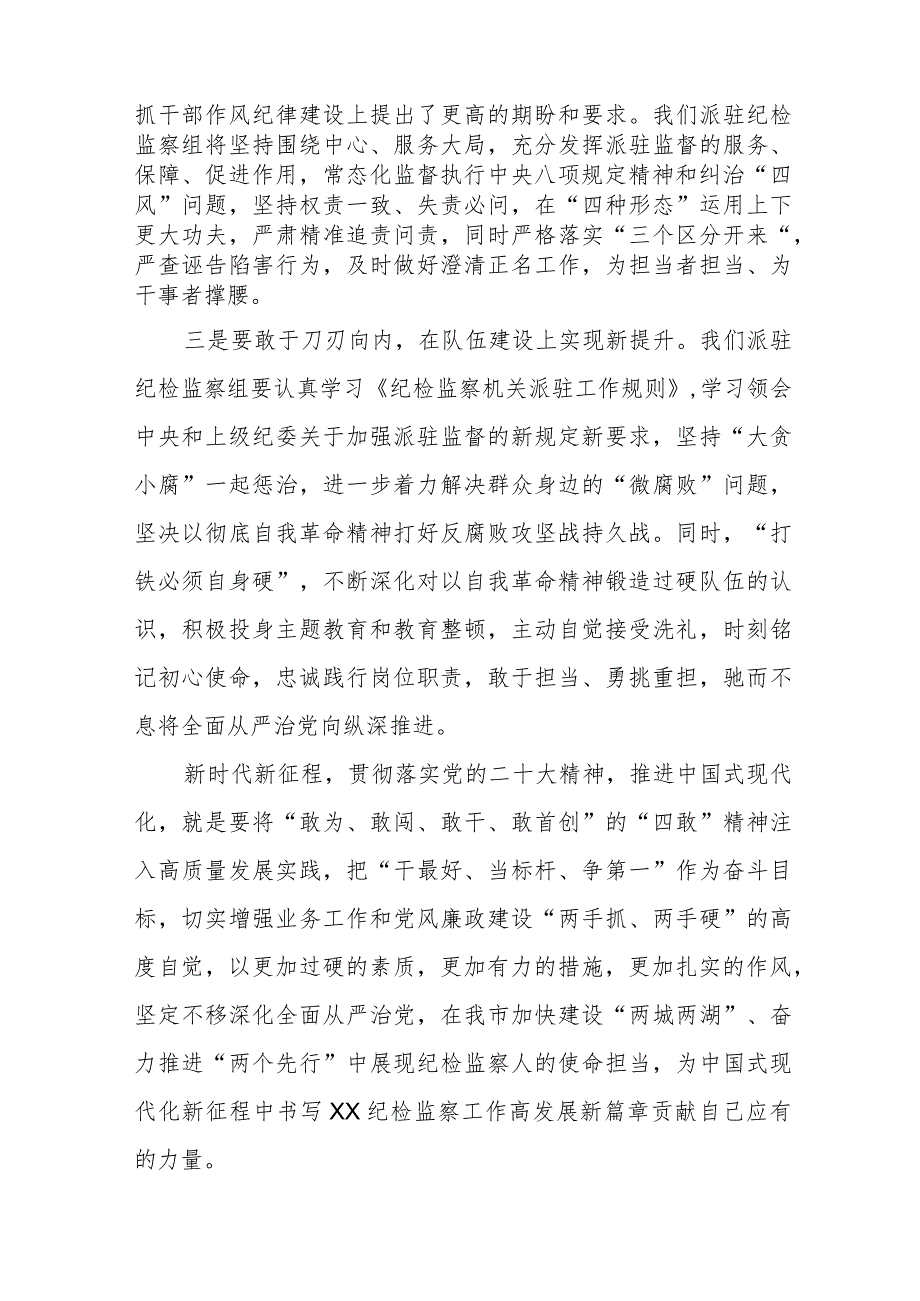 2023年纪检监察干部队伍教育整顿心得体会研讨发言材料十篇.docx_第2页