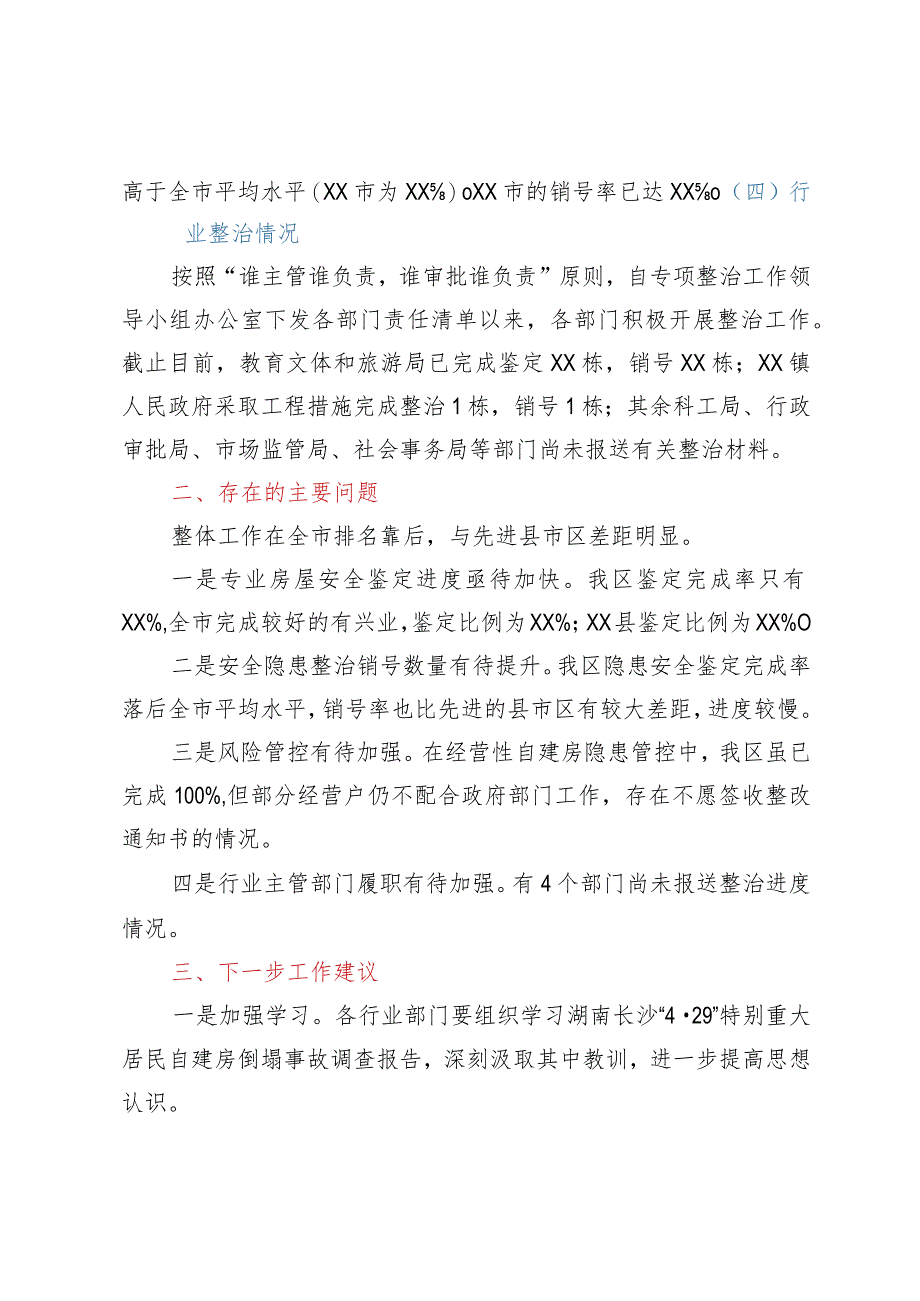 建设局在2023年全区自建房安全专项整治工作专题会议上的汇报.docx_第2页