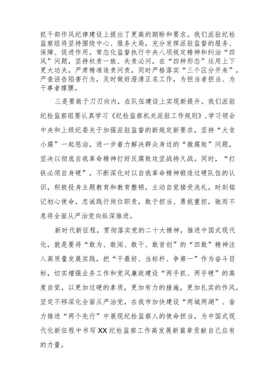 2023年纪检监察干部队伍教育整顿心得体会研讨发言材料六篇.docx_第2页